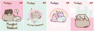 4x Zeszyt A5 w kratk 32 kartki PUSHEEN Kot Kotek (49226SET4CZ) - 2873675661