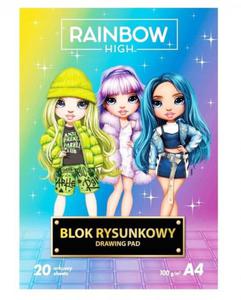 Blok rysunkowy RAINBOW HIGH biae kartki A4 ASTRA (106022014) - 2874201849