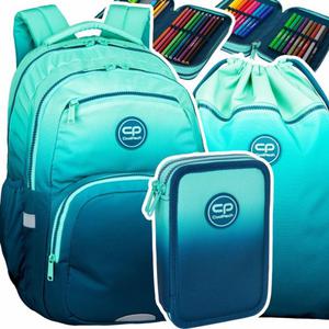 ZESTAW 3 el. Plecak CoolPack PICK 23 L niebieskie ombre, GRADIENT BLUE LAGOON (F099690SET3CZ) - 2878136522