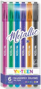 Dugopisy elowe 6 kolorw METALLIC metaliczne YN TEEN Interdruk (78197) - 2874946058