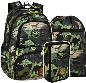 ZESTAW 3 el. Plecak CoolPack SPINER 24 L dinozaury, ADVENTURE PARK (F001672SET3CZ) - 2878136581