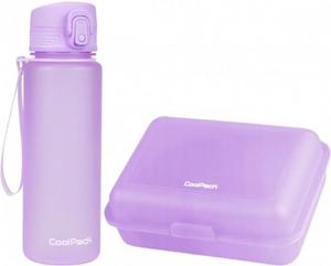 Zestaw bidon i niadaniwka CoolPack BRISK fioletowy, PASTEL / POWDER PURPLE 600 ml (Z16648+Z03994) - 2875535929