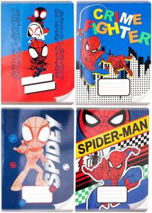 4 x Zeszyt A5 w kolorow lini 16 kartek SPIDERMAN SPIDER MAN (13792SET4CZ) - 2878399002