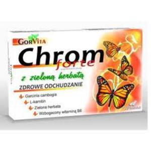 Chrom forte z zielon herbat 30 kapsuek - 2824951309