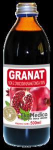 Granat 100 % soku z owoców granatowca 500 ml - 2824950602