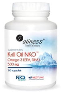 Krill Oil NKO Omega 3 z Astaksantyn 500 mg 60 kaps - 2876301355