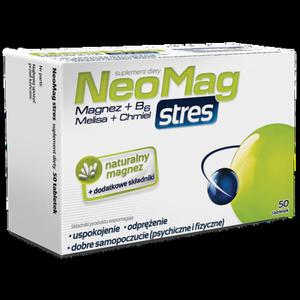 NeoMag Magnez +B6+ Melisa+Chmiel Stres 50 tab Aflofarm - 2860036535