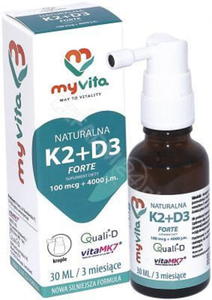 K2+D3 Forte 30ml MyVita - 2860036832
