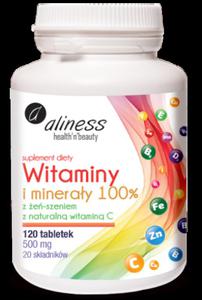 Witaminy i mineray 120 tab Aliness - 2876301367