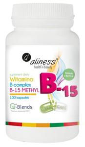 Witamina B Complex B-15 Methyl 100 kaps Aliness - 2876301374