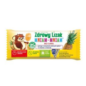 Zdrowy lizak Mniam - Mniam Ananas 12 witamin & 2 mineray - 2860037263