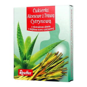 Cukierki aloesowe z traw cytrynow 50g Reutter - 2860037307