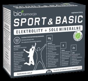 Organiczne Elektrolity i sole mineralne SPORT&BASIC 14 sasz BioFarmacja - 2877459562