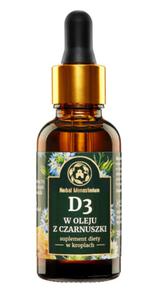 Witamina D3 w oleju z czarnuszki 30ml - 2873769075