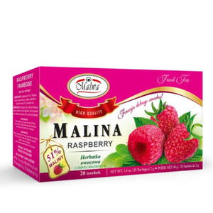 Herbata malinowa 20 saszet Malwa 51% malin - 2860037466