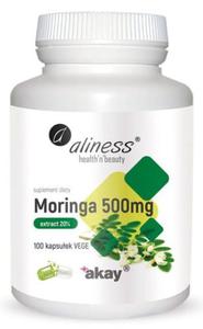 Moringa ekstrakt 20% 500mg x 100 vege caps - 2876190439