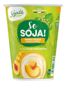 DESER SOJOWY MANGO - BRZOSKWINIA BEZGLUTENOWY BIO 400 g - SOJADE - 2877947707