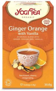 HERBATKA IMBIROWO - POMARACZOWA Z WANILI (GINGER ORANGE WITH VANILLA) BIO (17 x 1,8 g) 30,6 g - YOGI TEA - 2876848755