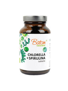 CHLORELLA + SPIRULINA BIO 240 TABLETEK - BATOM - 2876560354