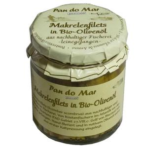 MAKRELA FILETY W BIO OLIWIE Z OLIWEK EXTRA VIRGIN 220 g (154 g) (SOIK) - PAN DO MAR - 2877753638