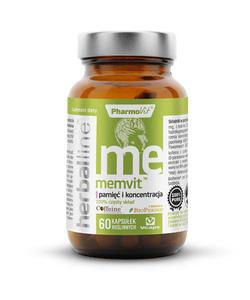 KAPSUKI NA PAMI I KONCENTRACJ (MEMVIT) BEZGLUTENOWE 60 szt. - PHARMOVIT (HERBALLINE) - 2878417170