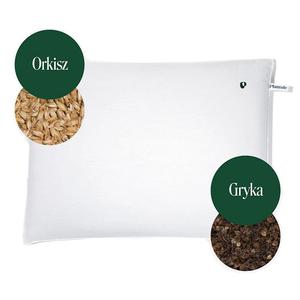 PODUSZKA DO SPANIA Z USK GRYKI I ORKISZU DLA DOROSYCH BIAA (45 x 60 cm) - PLANTULE PILLOWS - 2878610362