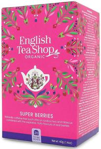 HERBATKA Z HIBISKUSEM, ROOIBOS, TRUSKAWKAMI, BORWKAMI I MALINAMI BIO (20 x 2 g) 40 g - ENGLISH TEA SHOP ORGANIC - 2877203712