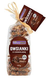 CIASTKA OWSIANKI Z CZEKOLAD 175 g - NATURAVENA - 2871984477