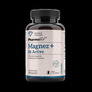 MAGNEZ + WITAMINA B6 ACTIV BEZGLUTENOWY 120 KAPSUEK - PHARMOVIT (CLASSIC) - 2875942771
