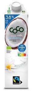 COCONUT MILK - NAPJ KOKOSOWY DO PICIA 3,8 % TUSZCZU BEZ DODATKU CUKRW FAIR TRADE BIO 1 L - COCO (DR MARTINS) - 2877948028