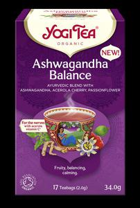 HERBATKA AJURWEDYJSKA RWNOWAGA Z ASHWAGANDH (ASHWAGANDHA BALANCE) BIO (17 x 2 g) 34 g - YOGI TEA - 2877315764