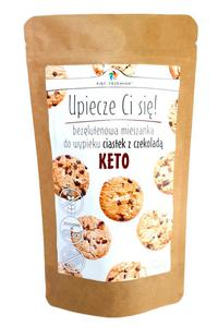 MIESZANKA DO WYPIEKU CIASTEK Z CZEKOLAD BEZ DODATKU CUKRW BEZGLUTENOWA KETO 365 g - PI PRZEMIAN - 2876064966