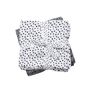 Pieluszki mulinowe - Dots Grey 2szt | Done by Deer - 2871052713