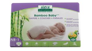 Bambusowe Pieluchy Rozmiar 1 (2-4kg) 32szt. | Aleva Naturals - 2871053111