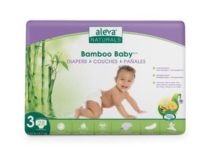 Bambusowe Pieluchy Rozmiar 3 (6-11kg) 28szt. | Aleva Naturals - 2871053113