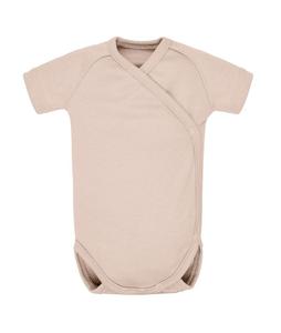 Body niemowlce z krtkim rkawem Organic Cotton - Latte | Poofi - 2874433985