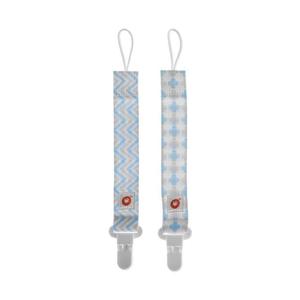 Zawieszka do smoczka 2szt. - Scandinavian Baby Blue MIX | XKKO - 2871051297