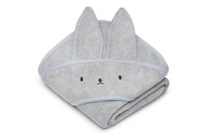 Rcznik bambusowy z kapturkiem Light Grey - Rabbit | Memi - 2871051801