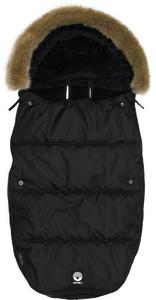 piworek do wzka 6-36m - Black Furry | Dooky - 2871051832