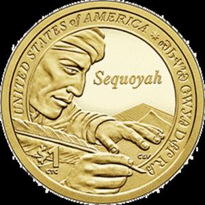 1 dolar 2017 - Native American - Sequoyah (D) - 2849886499