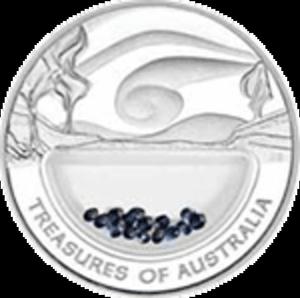 Australia - 1 dolar 2007 - Skarby Australii - Szafiry