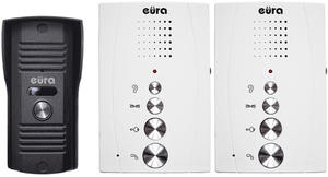 Domofon EURA ADP-51A3 DIFESA 1-rodzinny 2 unifony interkom biay - 2880204015