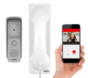 Wideodomofon EURA VDP-50A3 PROXIMA Biay, WiFi, Aplikacja - 2876559274
