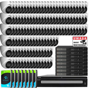 Zestaw do monitoringu 128x Kamera IP BCS-L-EIP25FSR5-AI1 IR 50m 80TB - 2881592329
