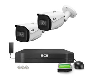 Zestaw do monitoringu 2x BCS-L-TIP25FSR5-AI1 WDR 120dB, 0.0005Lux, 5Mpx, IR 50m, AI-SMD 4.0 - 2881752951
