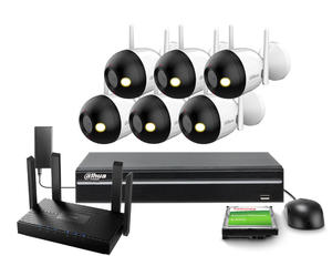 Zestaw do monitoringu Wi-Fi 6x F4C-PV 4Mpx IR 30m Dahua - 2881592658