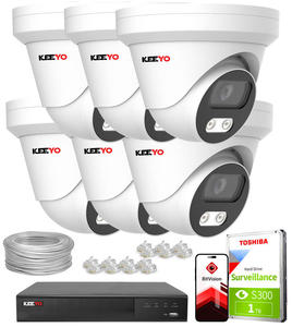 Zestaw do monitoringu IP KEEYO 6x LV-V-IP8M25DF-DL 8Mpx Podwjne owietlenie - 2880507572
