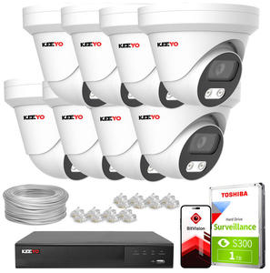 Zestaw do monitoringu IP KEEYO 8x LV-V-IP8M25DF-DL 8Mpx Podwjne owietlenie - 2880507573