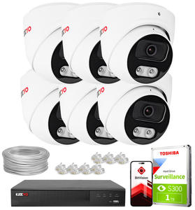 Zestaw do monitoringu IP KEEYO 6x LV-V-IP8M25DF-B-II 8Mpx IR 25m - 2880507581