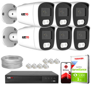 Zestaw do monitoringu IP KEEYO 6x LV-V-IP8M25TF-DL 8Mpx, podwjne owietlenie - 2880507584